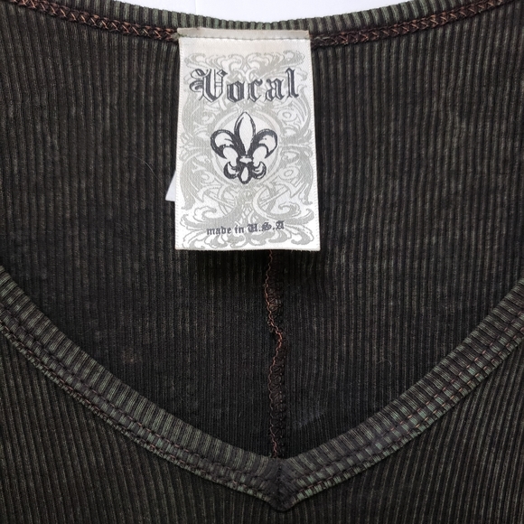 Vocal Y2k Rhinestone Top Longsleeve - Picture 4 of 5